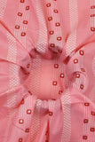 Elegant Band Pattern Screen Printed on Cotton Fabric