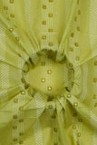 Elegant Band Pattern Screen Printed on Cotton Fabric