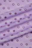 Wavy Studded Pattern Screen Printed on Cotton Fabric