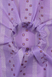 Elegant Band Pattern Screen Printed on Cotton Fabric