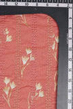 Floral Pattern Screen Printed with Alternating Pintucks on Cotton Fabric