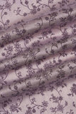 Plantation Vine Screen Printed on Lavender Kiana Silk