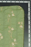 Floral Pattern Screen Printed with Alternating Pintucks on Cotton Fabric