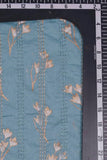 Floral Pattern Screen Printed with Alternating Pintucks on Cotton Fabric