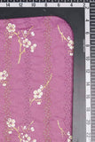 Floral Pattern Screen Printed with Alternating Pintucks on Cotton Fabric