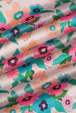 Pink and Blue Summer Gardens Digitally Printed on Kiana Silk