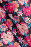 Colorful 3D Floral Pattern Digitally Printed on Kiana Silk