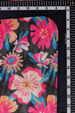 Colorful 3D Floral Pattern Digitally Printed on Kiana Silk