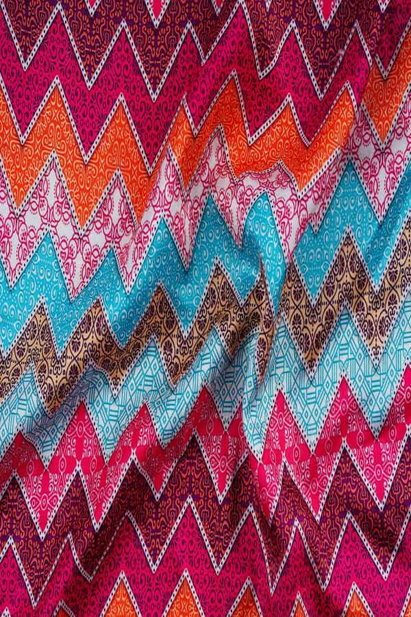 Chevron-Zigzag Pattern Digitally Printed on Alina Silk - saraaha.com - Accessories, Alina silk, Casual, Dazzling Festive Collection, Digital Print, Festive, formal, Home Decor, Kurtas, Kurtis, Men's wear collection, quirky, Shirts, SILK, Skirts, Suits, Tops Dresses, Trimmings