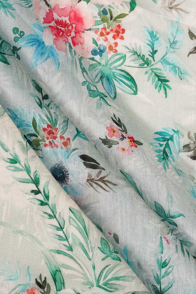 Sweet Little Garden Digitally Printed on Kiana Silk
